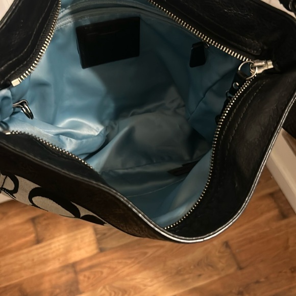Coach Black and blue interior/Signature Shoulder Bag - Picture 7 of 7